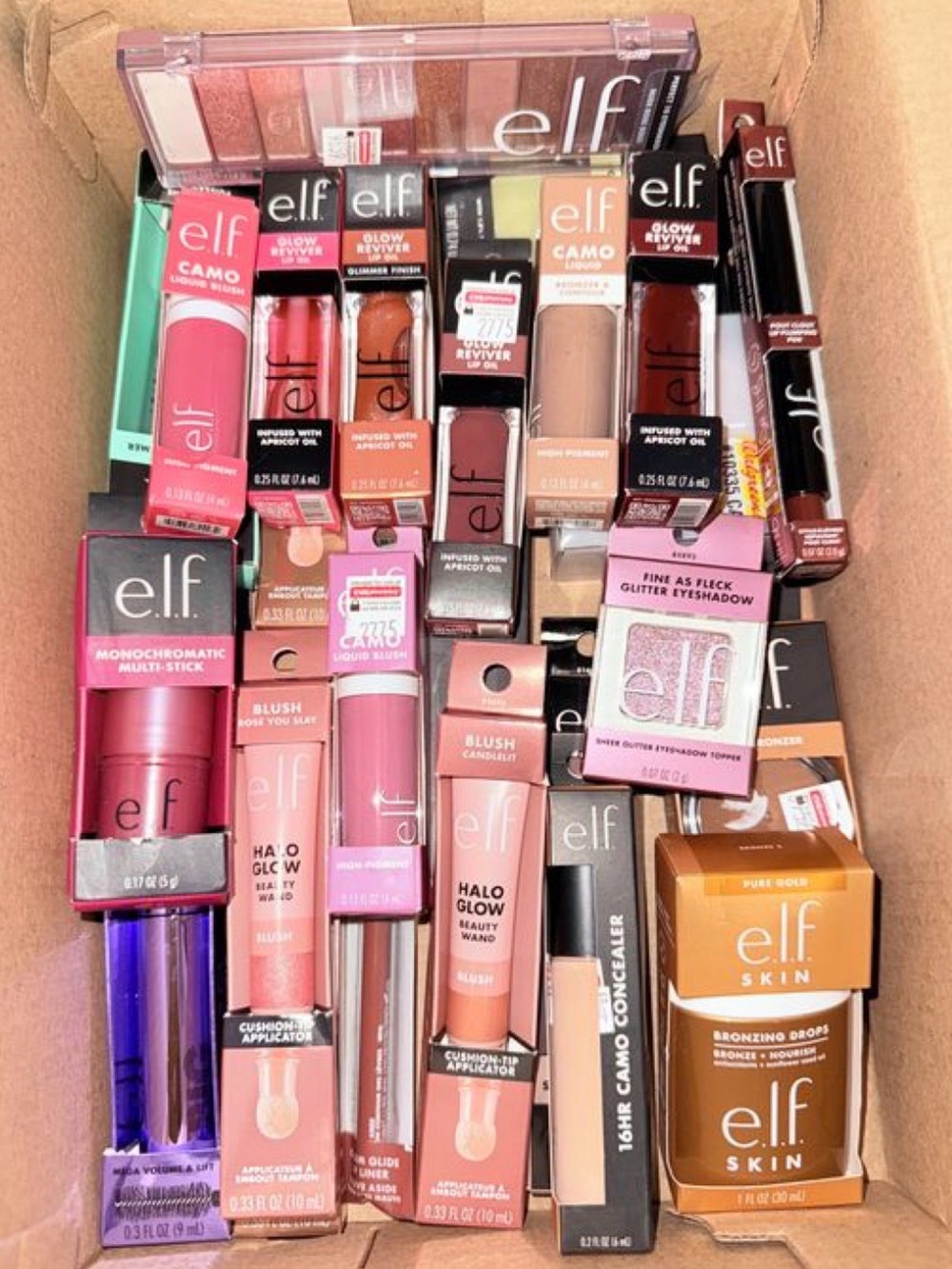 e.l.f. Makeup Assorted Pink and Peach Eyeshadows & Face Products LOT 35
